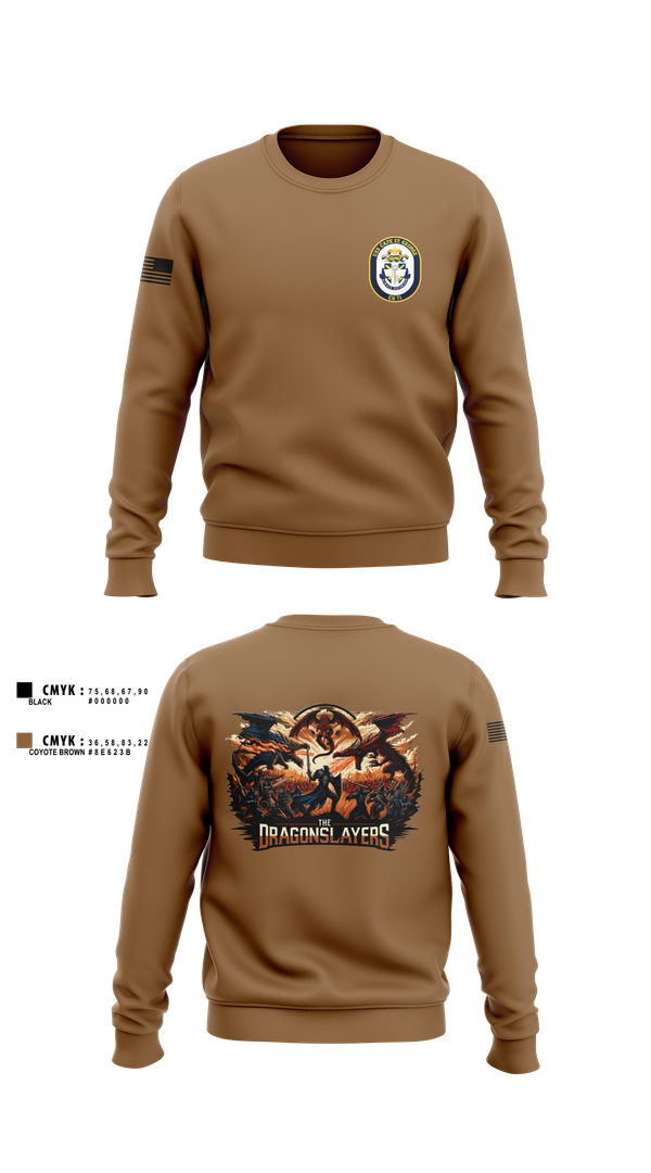 Crew Neck Sweatshirt, USS CAPE ST. GEORGE, , Teamtime, Team time, sublimation, custom sports apparel, team uniforms, spirit wear, spiritwear, sports uniforms, custom shirts, team store, custom team store, fundraiser sports, apparel fundraiser