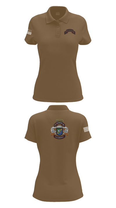 1/75 Ranger Battalion 18723676 Women's Short Sleeve Performance Polo  - 15