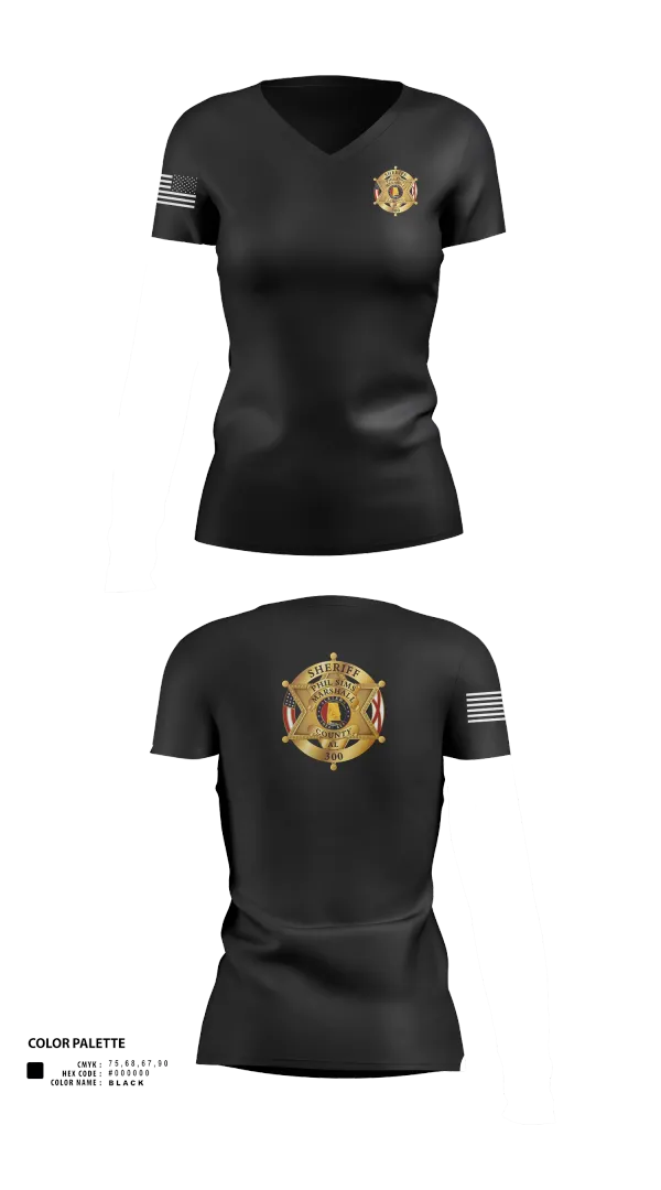 Womens Short Sleeve Vneck Shirt, Marshall county sheriffs office, , Teamtime, Team time, sublimation, custom sports apparel, team uniforms, spirit wear, spiritwear, sports uniforms, custom shirts, team store, custom team store, fundraiser sports, apparel fundraiser