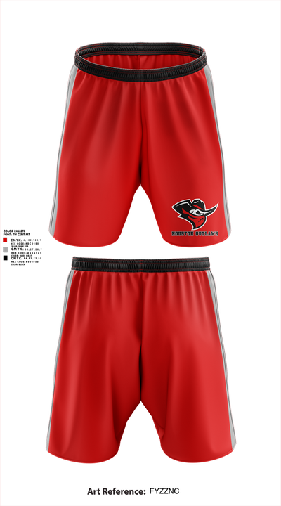 Houston Outlaws 28653607 Athletic Shorts With Pockets - 1