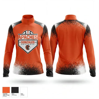 Quarter Zip Jacket, Gonzales High School Softball, Softball, Teamtime, Team time, sublimation, custom sports apparel, team uniforms, spirit wear, spiritwear, sports uniforms, custom shirts, team store, custom team store, fundraiser sports, apparel fundraiser