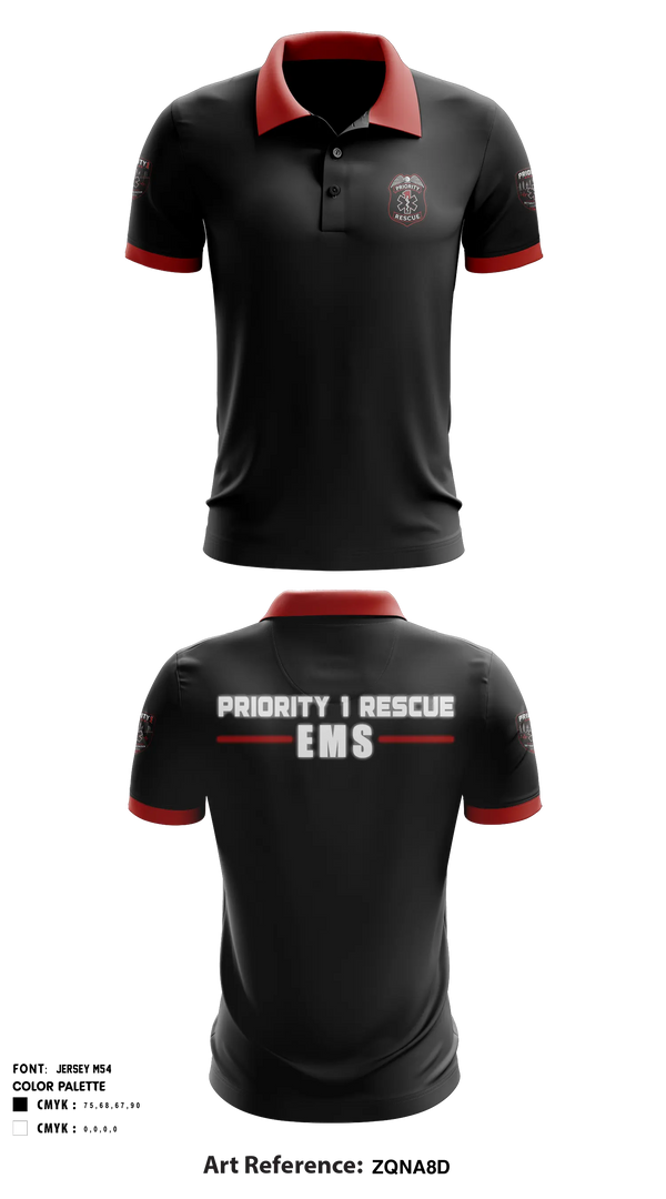 Priority 1 Rescue Short Sleeve Performance Polo - 10