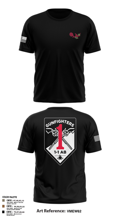 1-1 Attack Battalion, HHC, S2 65636649 Short Sleeve Performance Shirt - 5