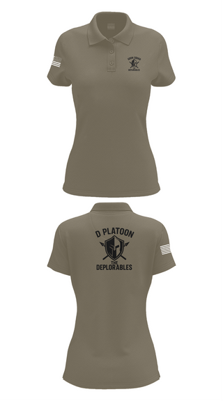 Womens Short Sleeve Performance Polo, D Platoon, Police, Teamtime, Team time, sublimation, custom sports apparel, team uniforms, spirit wear, spiritwear, sports uniforms, custom shirts, team store, custom team store, fundraiser sports, apparel fundraiser