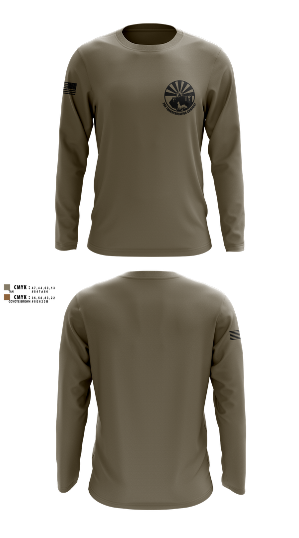 Long Sleeve Performance Shirt, 208 Transportation Company, , Teamtime, Team time, sublimation, custom sports apparel, team uniforms, spirit wear, spiritwear, sports uniforms, custom shirts, team store, custom team store, fundraiser sports, apparel fundraiser