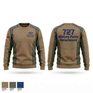 Crew Neck Sweatshirt, 727 Military Police Detachment, National Guard, Teamtime, Team time, sublimation, custom sports apparel, team uniforms, spirit wear, spiritwear, sports uniforms, custom shirts, team store, custom team store, fundraiser sports, apparel fundraiser