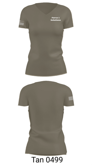 Womens Short Sleeve Vneck Shirt, Force 1 Solutions, Police, Teamtime, Team time, sublimation, custom sports apparel, team uniforms, spirit wear, spiritwear, sports uniforms, custom shirts, team store, custom team store, fundraiser sports, apparel fundraiser