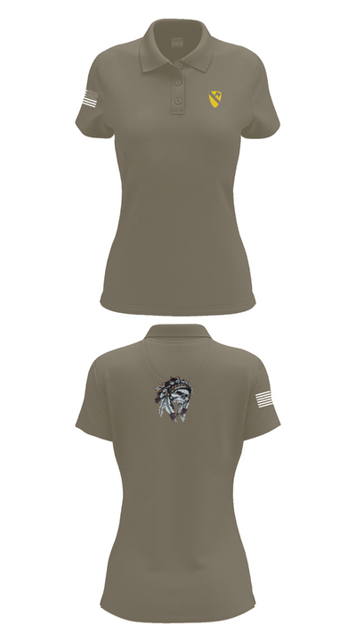 6-9 Cavalry Regiment 17132941 Women's Short Sleeve Performance Polo  - 75