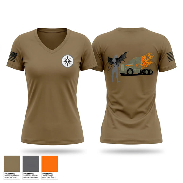 Womens Short Sleeve Vneck Shirt, Diesel demons, Army, Teamtime, Team time, sublimation, custom sports apparel, team uniforms, spirit wear, spiritwear, sports uniforms, custom shirts, team store, custom team store, fundraiser sports, apparel fundraiser