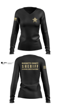 Marinette County Sheriff’s Office 81421432 Women's Long Sleeve V-neck Shirt - 5