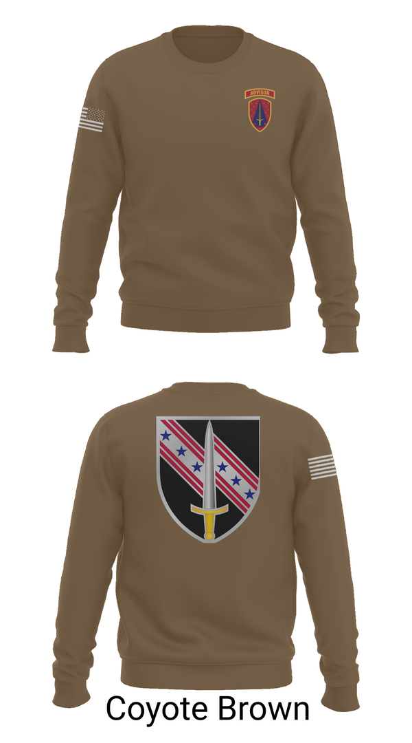 Crew Neck Sweatshirt, 6/54th Security Force Assistance Brigade, , Teamtime, Team time, sublimation, custom sports apparel, team uniforms, spirit wear, spiritwear, sports uniforms, custom shirts, team store, custom team store, fundraiser sports, apparel fundraiser
