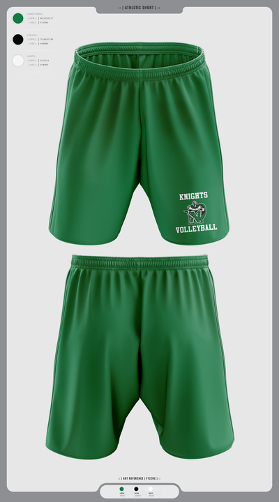 Nordonia Knights Volleyball 89412151 Athletic Shorts With Pockets - 1