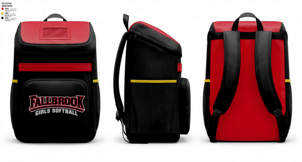 Gear Bag, Fallbrook girls softball, Softball, Teamtime, Team time, sublimation, custom sports apparel, team uniforms, spirit wear, spiritwear, sports uniforms, custom shirts, team store, custom team store, fundraiser sports, apparel fundraiser