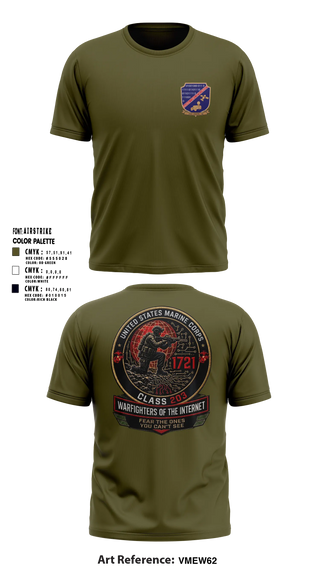 Marine Detachment Fort Gordon Short Sleeve Performance Shirt - 19