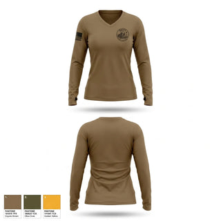 Womens Long Sleeve Vneck Shirt, Tap, Marines, Teamtime, Team time, sublimation, custom sports apparel, team uniforms, spirit wear, spiritwear, sports uniforms, custom shirts, team store, custom team store, fundraiser sports, apparel fundraiser