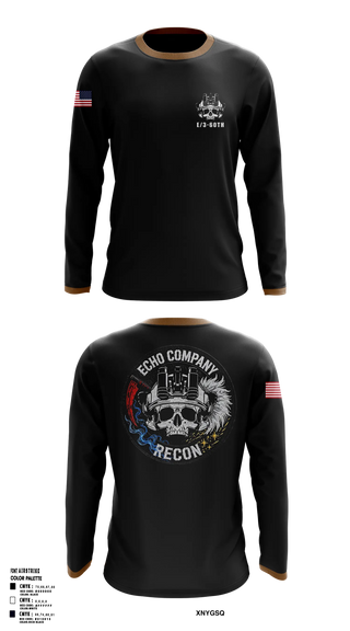 ECHO COMPANY, 3-60TH IN Long Sleeve Performance Shirt - 5