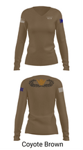 KISARAZU COMBAT TRAINING UNIT Women's Long Sleeve V-neck Shirt - 16