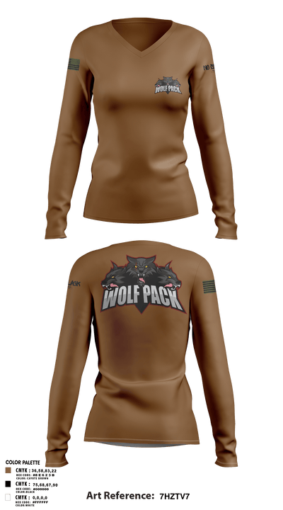 501st BSB 21749910 Women's Long Sleeve V-neck Shirt - 1