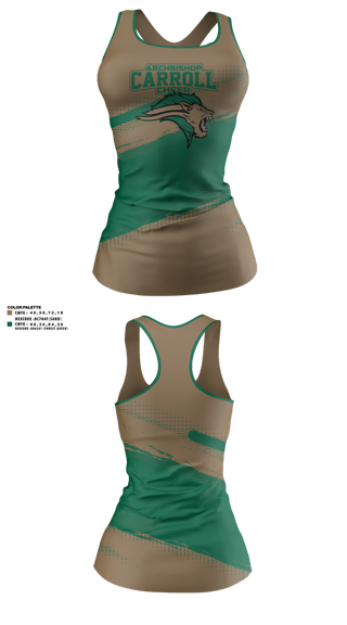 Tank Top, Archbishop Carroll Cheer, Cheer, Teamtime, Team time, sublimation, custom sports apparel, team uniforms, spirit wear, spiritwear, sports uniforms, custom shirts, team store, custom team store, fundraiser sports, apparel fundraiser