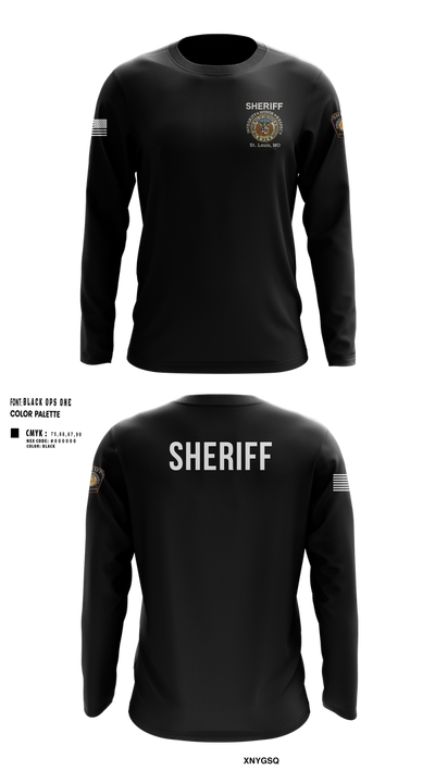 Sheriff Transportation 46102117 Long Sleeve Performance Shirt 100