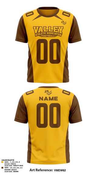 Short Sleeve Performance Shirt, Valley Athletic Association Football, , Teamtime, Team time, sublimation, custom sports apparel, team uniforms, spirit wear, spiritwear, sports uniforms, custom shirts, team store, custom team store, fundraiser sports, apparel fundraiser