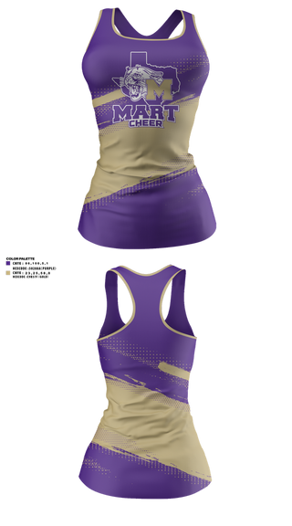 Tank Top, Mart High School Cheer, Cheer, Teamtime, Team time, sublimation, custom sports apparel, team uniforms, spirit wear, spiritwear, sports uniforms, custom shirts, team store, custom team store, fundraiser sports, apparel fundraiser