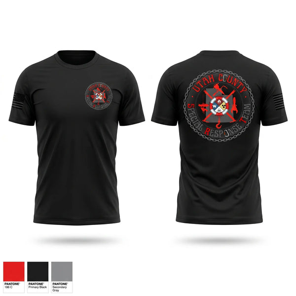 Short Sleeve Performance Shirt, Utah County SRT, Fire Department, Teamtime, Team time, sublimation, custom sports apparel, team uniforms, spirit wear, spiritwear, sports uniforms, custom shirts, team store, custom team store, fundraiser sports, apparel fundraiser