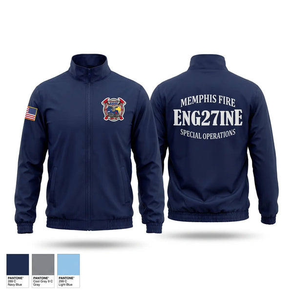 Windbreaker, Memphis Fire Station 27, Fire Department, Teamtime, Team time, sublimation, custom sports apparel, team uniforms, spirit wear, spiritwear, sports uniforms, custom shirts, team store, custom team store, fundraiser sports, apparel fundraiser