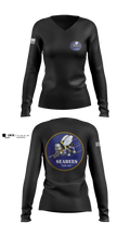 Seabees 38921664 Women's Long Sleeve V-neck Shirt - 1