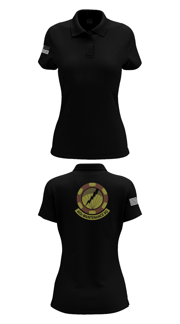 Womens Short Sleeve Performance Polo, 403 Maintenance Sqd, Air Force, Teamtime, Team time, sublimation, custom sports apparel, team uniforms, spirit wear, spiritwear, sports uniforms, custom shirts, team store, custom team store, fundraiser sports, apparel fundraiser