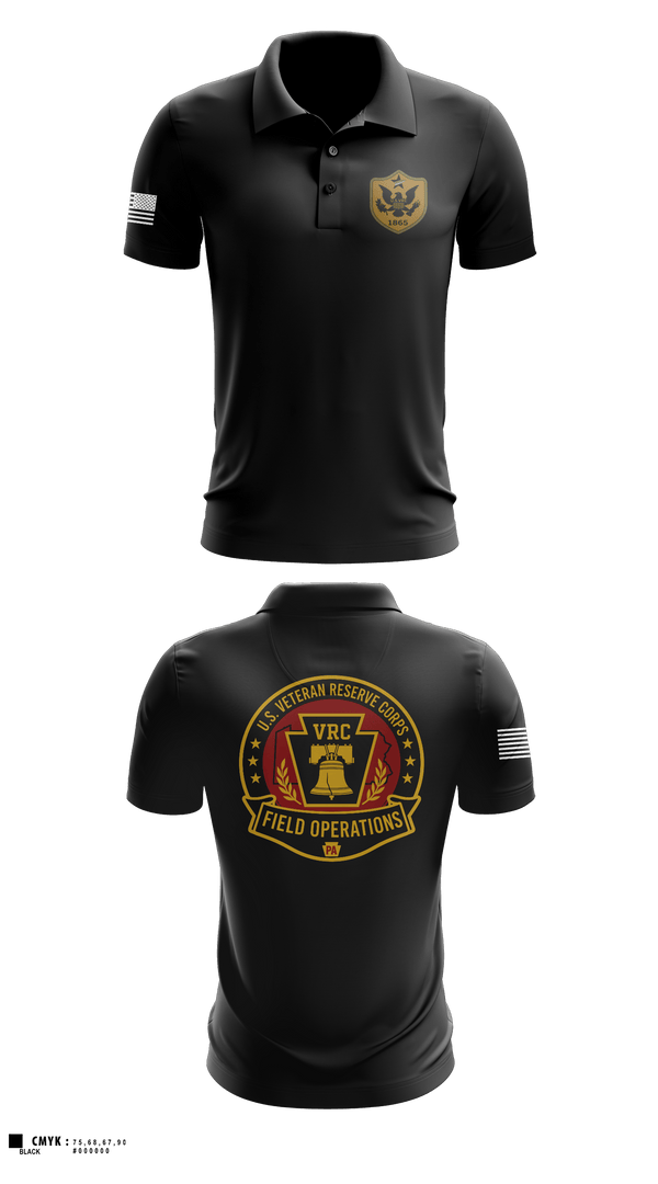 Short Sleeve Performance Polo, 1 PA BN, Army, Teamtime, Team time, sublimation, custom sports apparel, team uniforms, spirit wear, spiritwear, sports uniforms, custom shirts, team store, custom team store, fundraiser sports, apparel fundraiser