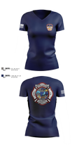 City Of Greer FD Women's Short Sleeve V-neck Shirt - 7
