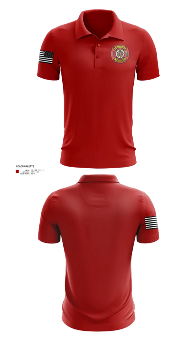 Cherrydale Volunteer Fire Department 44534080 Short Sleeve Performance Polo - 23