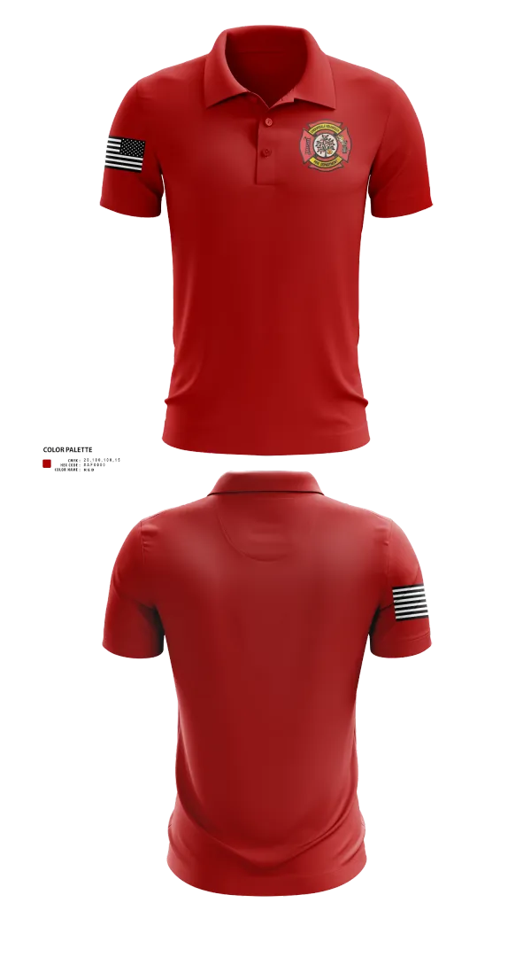Short Sleeve Performance Polo, Cherrydale Volunteer Fire Department, , Teamtime, Team time, sublimation, custom sports apparel, team uniforms, spirit wear, spiritwear, sports uniforms, custom shirts, team store, custom team store, fundraiser sports, apparel fundraiser