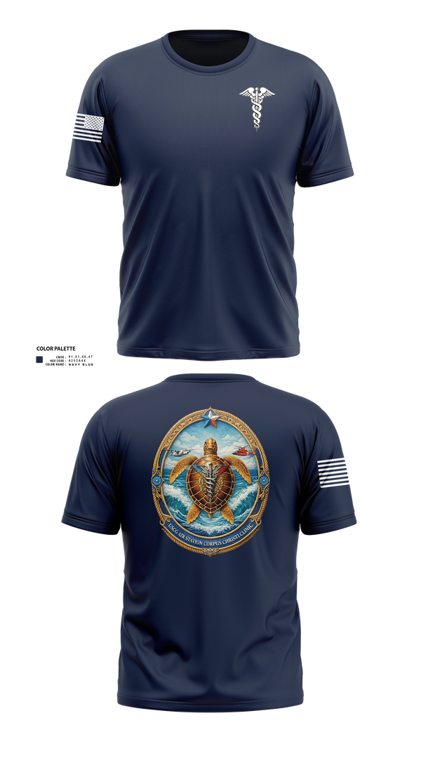 Short Sleeve Performance Shirt, Air Station Corpus Christi Clinic, Coast Guard, Teamtime, Team time, sublimation, custom sports apparel, team uniforms, spirit wear, spiritwear, sports uniforms, custom shirts, team store, custom team store, fundraiser sports, apparel fundraiser