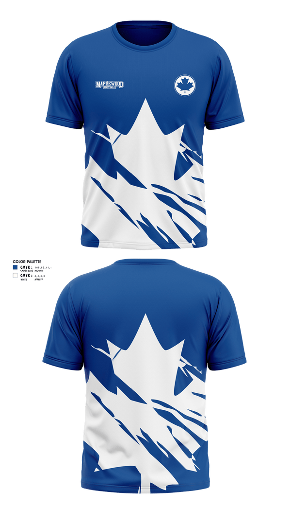 Short Sleeve Performance Shirt, Maplewood Football, Football, Teamtime, Team time, sublimation, custom sports apparel, team uniforms, spirit wear, spiritwear, sports uniforms, custom shirts, team store, custom team store, fundraiser sports, apparel fundraiser