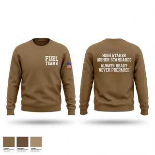 Crew Neck Sweatshirt, Fuel Team 6, Army, Teamtime, Team time, sublimation, custom sports apparel, team uniforms, spirit wear, spiritwear, sports uniforms, custom shirts, team store, custom team store, fundraiser sports, apparel fundraiser