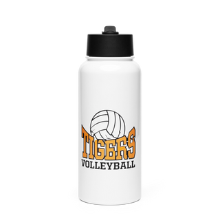 Tigers Stainless Steel Water Bottle with a Straw Lid