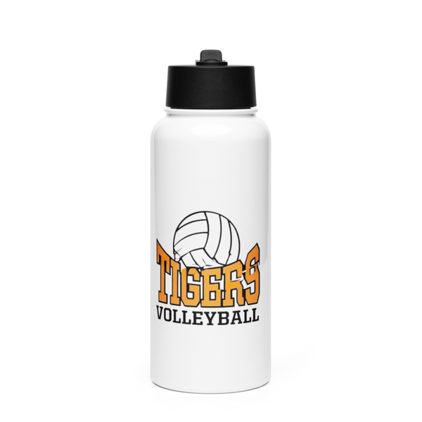 Tigers Stainless Steel Water Bottle with a Straw Lid