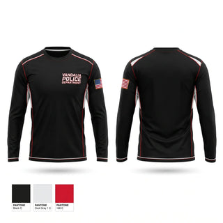Long Sleeve Performance Shirt, Vandalia Police Department, Police, Teamtime, Team time, sublimation, custom sports apparel, team uniforms, spirit wear, spiritwear, sports uniforms, custom shirts, team store, custom team store, fundraiser sports, apparel fundraiser