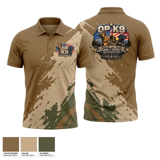 Short Sleeve Performance Polo, Operation K9, , Teamtime, Team time, sublimation, custom sports apparel, team uniforms, spirit wear, spiritwear, sports uniforms, custom shirts, team store, custom team store, fundraiser sports, apparel fundraiser