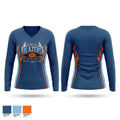 Memphis Blazers Women's Long Sleeve V-neck Shirt - 1
