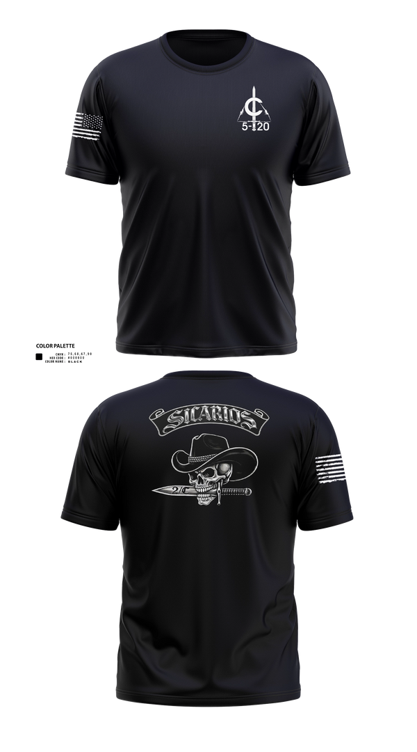 Old School Cotton Feel Shirt, 2/C Sicarios, Army, Teamtime, Team time, sublimation, custom sports apparel, team uniforms, spirit wear, spiritwear, sports uniforms, custom shirts, team store, custom team store, fundraiser sports, apparel fundraiser