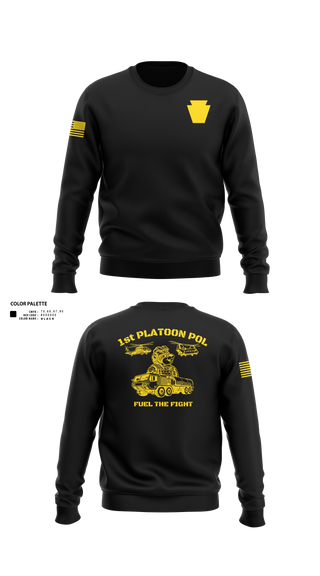 Crew Neck Sweatshirt, Echo Company 2-104th GSAB, National Guard, Teamtime, Team time, sublimation, custom sports apparel, team uniforms, spirit wear, spiritwear, sports uniforms, custom shirts, team store, custom team store, fundraiser sports, apparel fundraiser