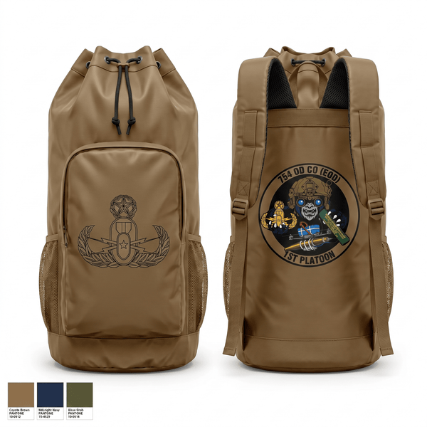 Gear Bag, 1PLT 754th OD CO (EOD), Army, Teamtime, Team time, sublimation, custom sports apparel, team uniforms, spirit wear, spiritwear, sports uniforms, custom shirts, team store, custom team store, fundraiser sports, apparel fundraiser