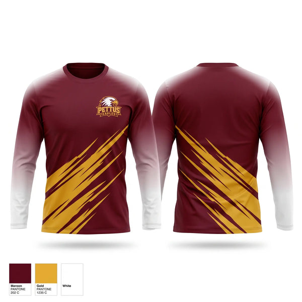 Long Sleeve Performance Shirt, Pettus Eagles, , Teamtime, Team time, sublimation, custom sports apparel, team uniforms, spirit wear, spiritwear, sports uniforms, custom shirts, team store, custom team store, fundraiser sports, apparel fundraiser