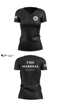 Gaston County Emergency Management and Fire Services Women's Short Sleeve V-neck Shirt - 11