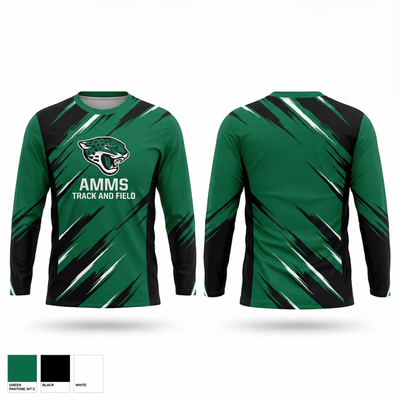 Alexandria Middle Magnet School Track & Field 53774200 Long Sleeve Performance Shirt 25