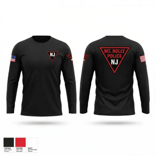 Long Sleeve Performance Shirt, Mount Holly Police, Police, Teamtime, Team time, sublimation, custom sports apparel, team uniforms, spirit wear, spiritwear, sports uniforms, custom shirts, team store, custom team store, fundraiser sports, apparel fundraiser