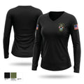 Fairmont Police Department 72519697 Women's Long Sleeve V-neck Shirt - 1